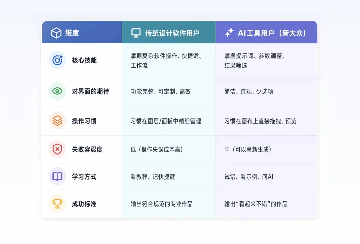 别再用做PS的思维,去设计AI时代的工具了!